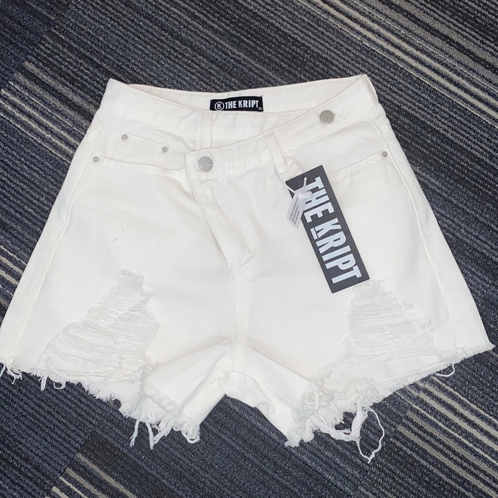 Brand NEW White Jean Shorts